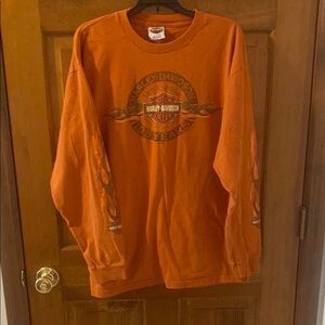 Harley-Davidson XL Rust Long Sleeve Tee